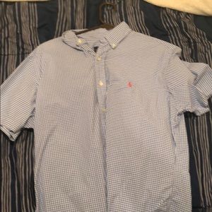 Polo shirt sleeve button down